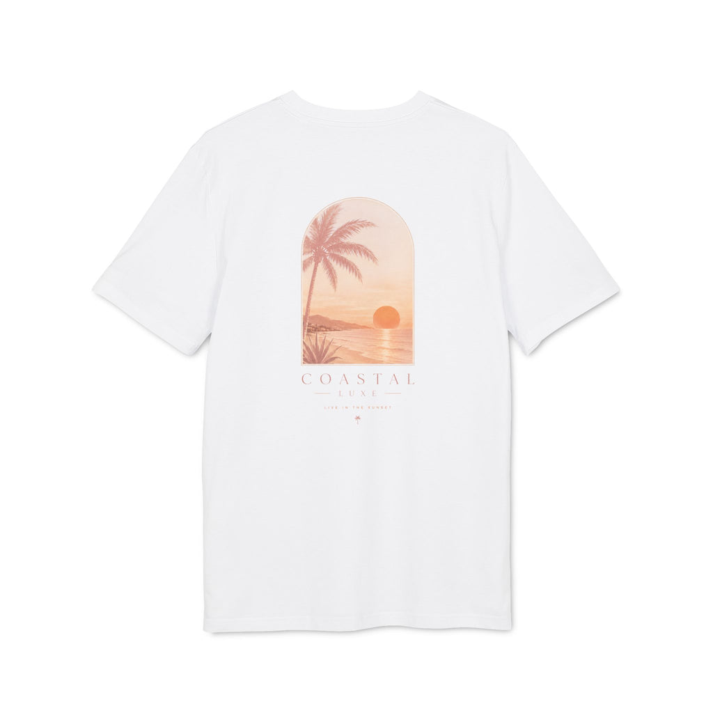 Coastal Sunset Tee — "Minbrak" Palm Beach Graphic T-Shirt