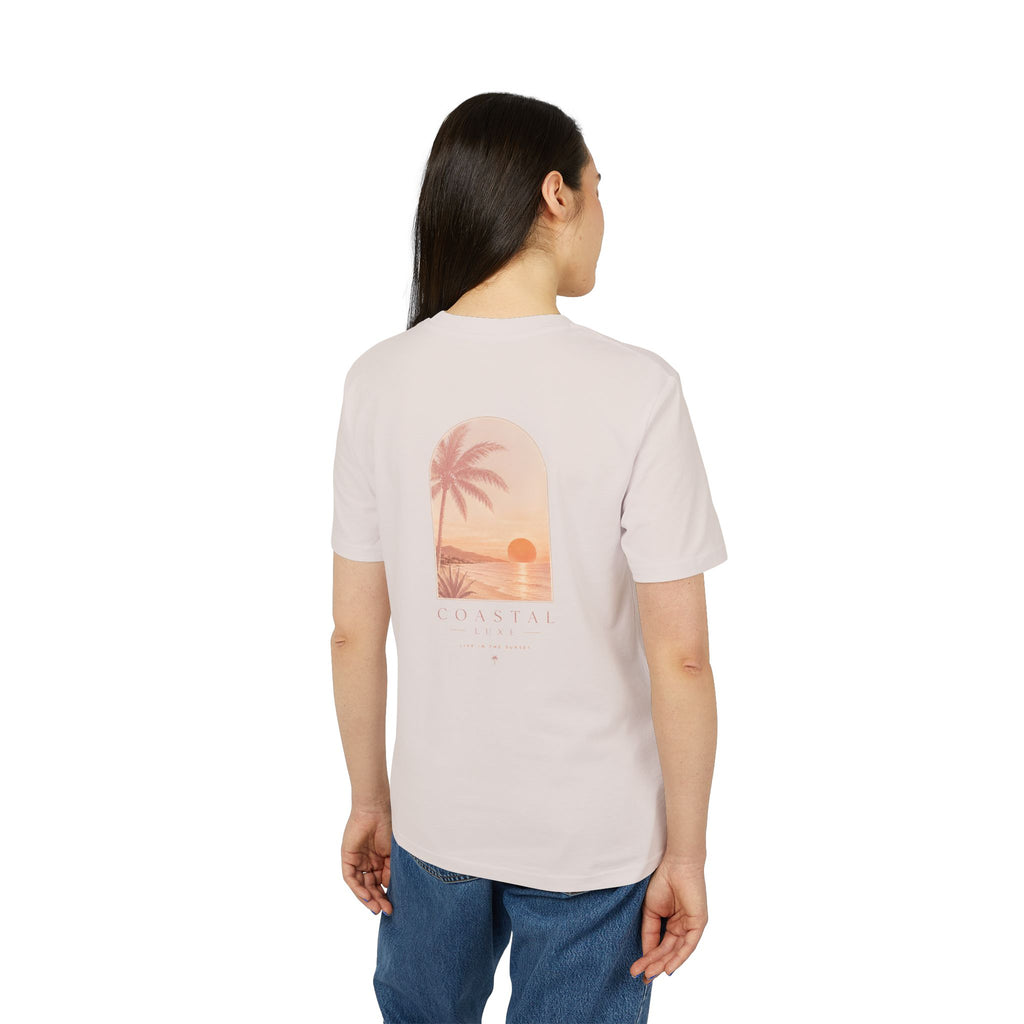 Coastal Sunset Tee — "Minbrak" Palm Beach Graphic T-Shirt