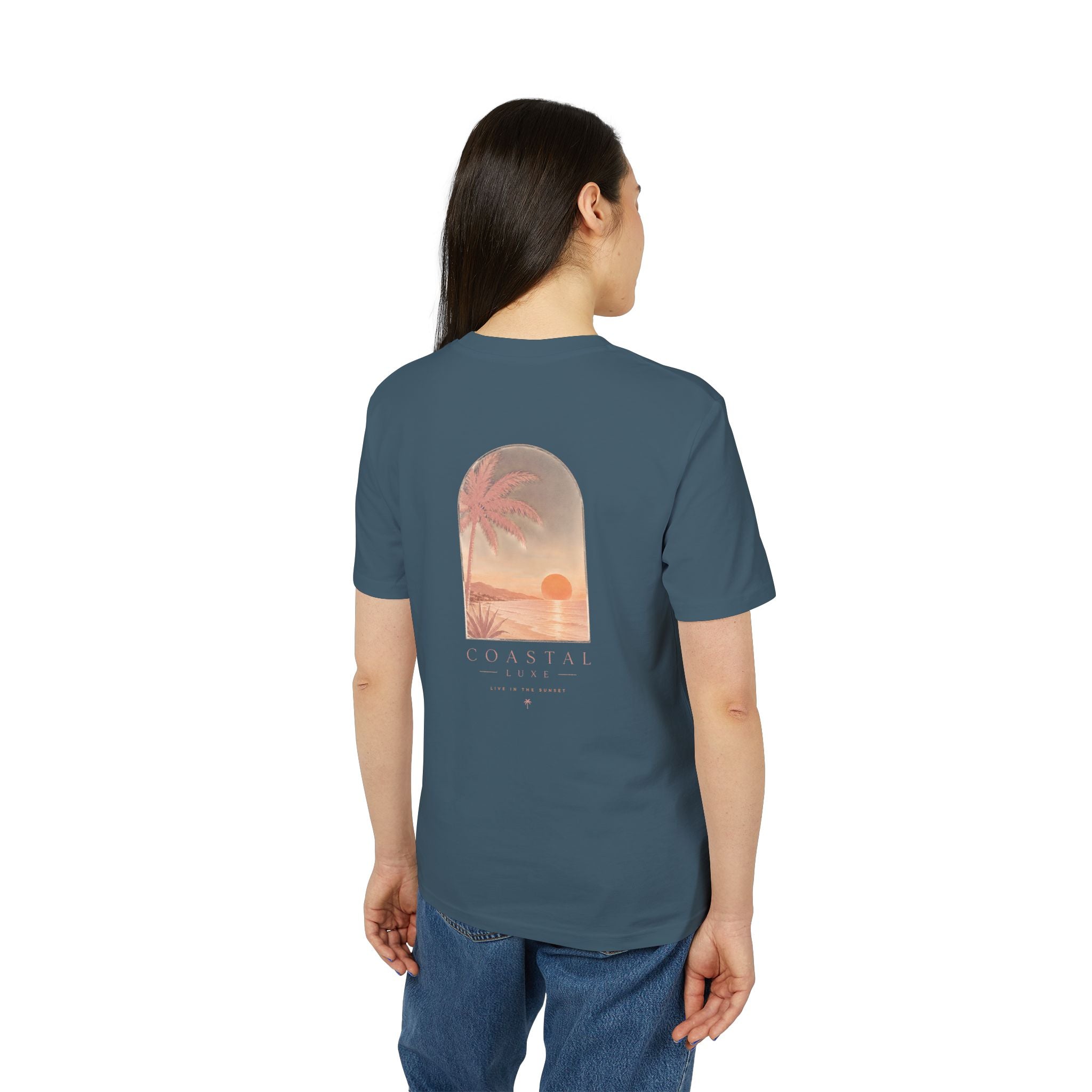 Coastal Sunset Tee — "Minbrak" Palm Beach Graphic T-Shirt
