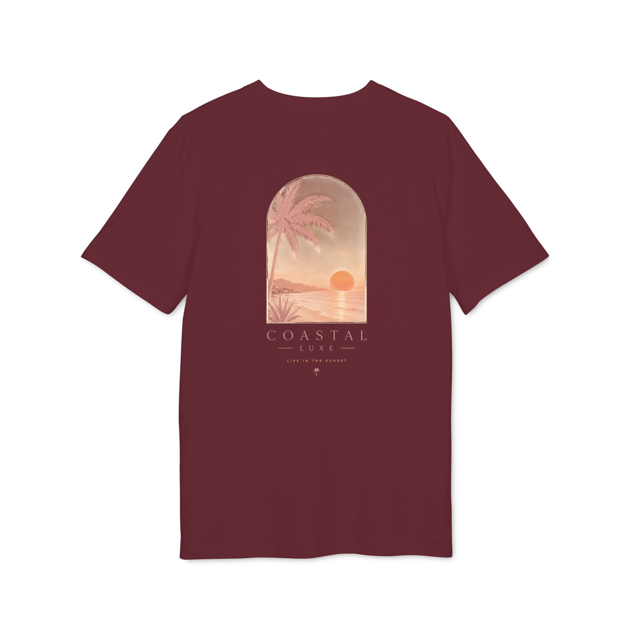 Coastal Sunset Tee — "Minbrak" Palm Beach Graphic T-Shirt