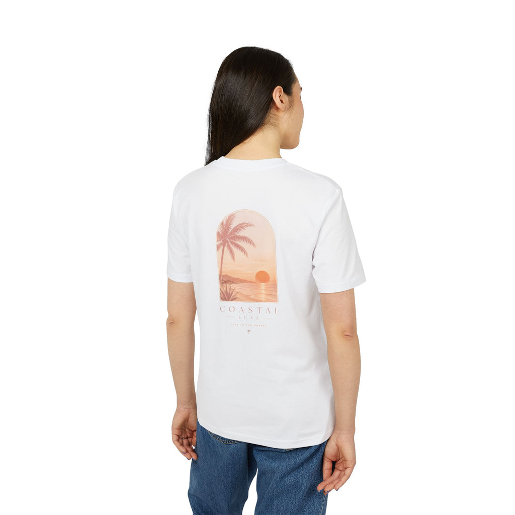 Coastal Sunset Tee — "Minbrak" Palm Beach Graphic T-Shirt