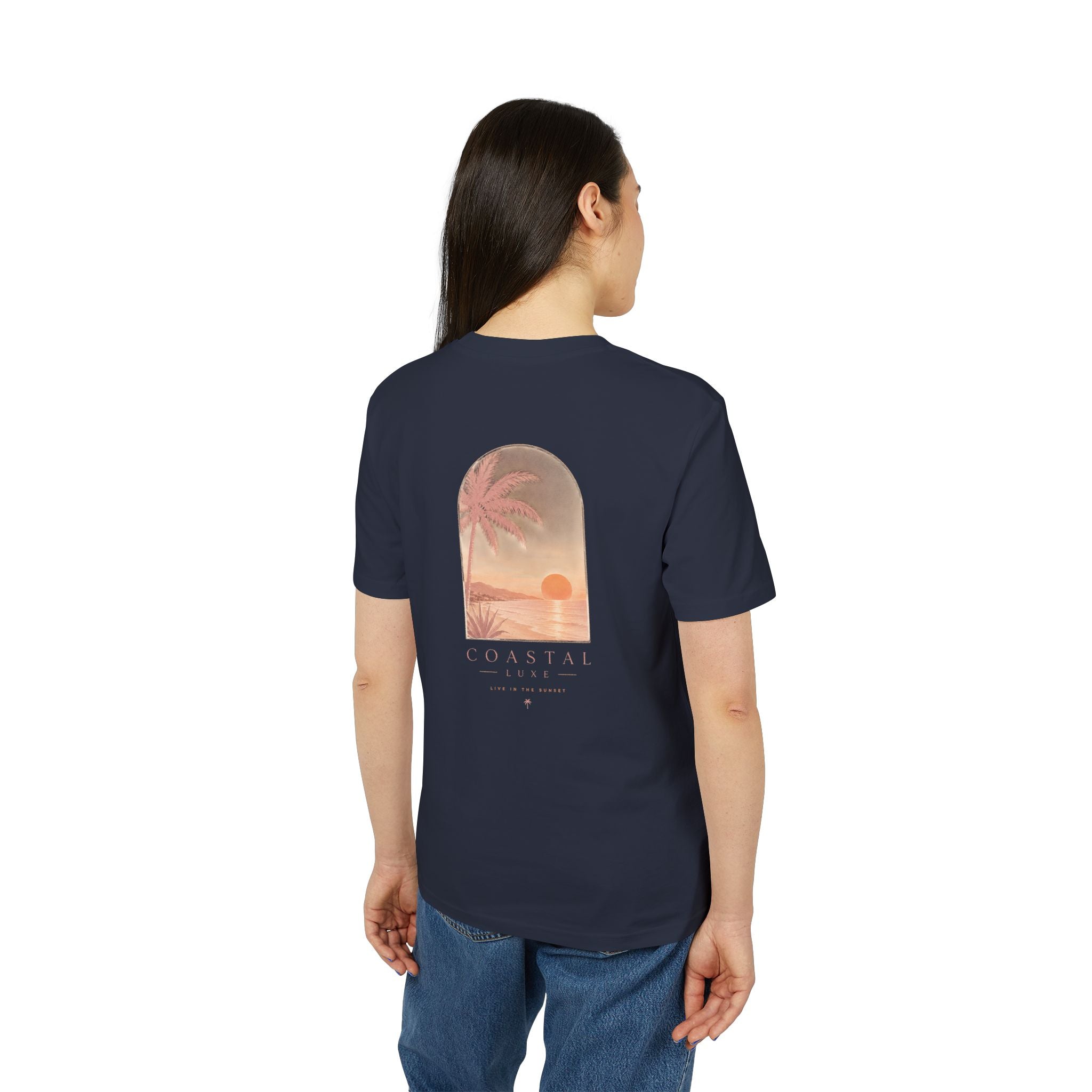 Coastal Sunset Tee — "Minbrak" Palm Beach Graphic T-Shirt
