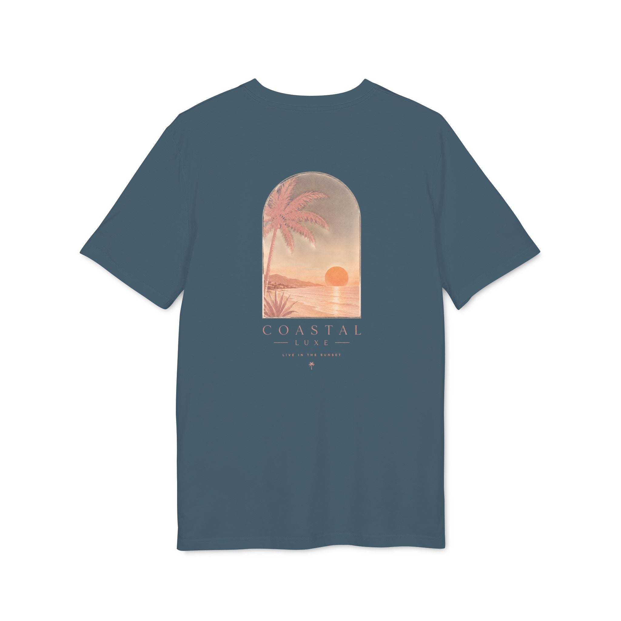 Coastal Sunset Tee — "Minbrak" Palm Beach Graphic T-Shirt