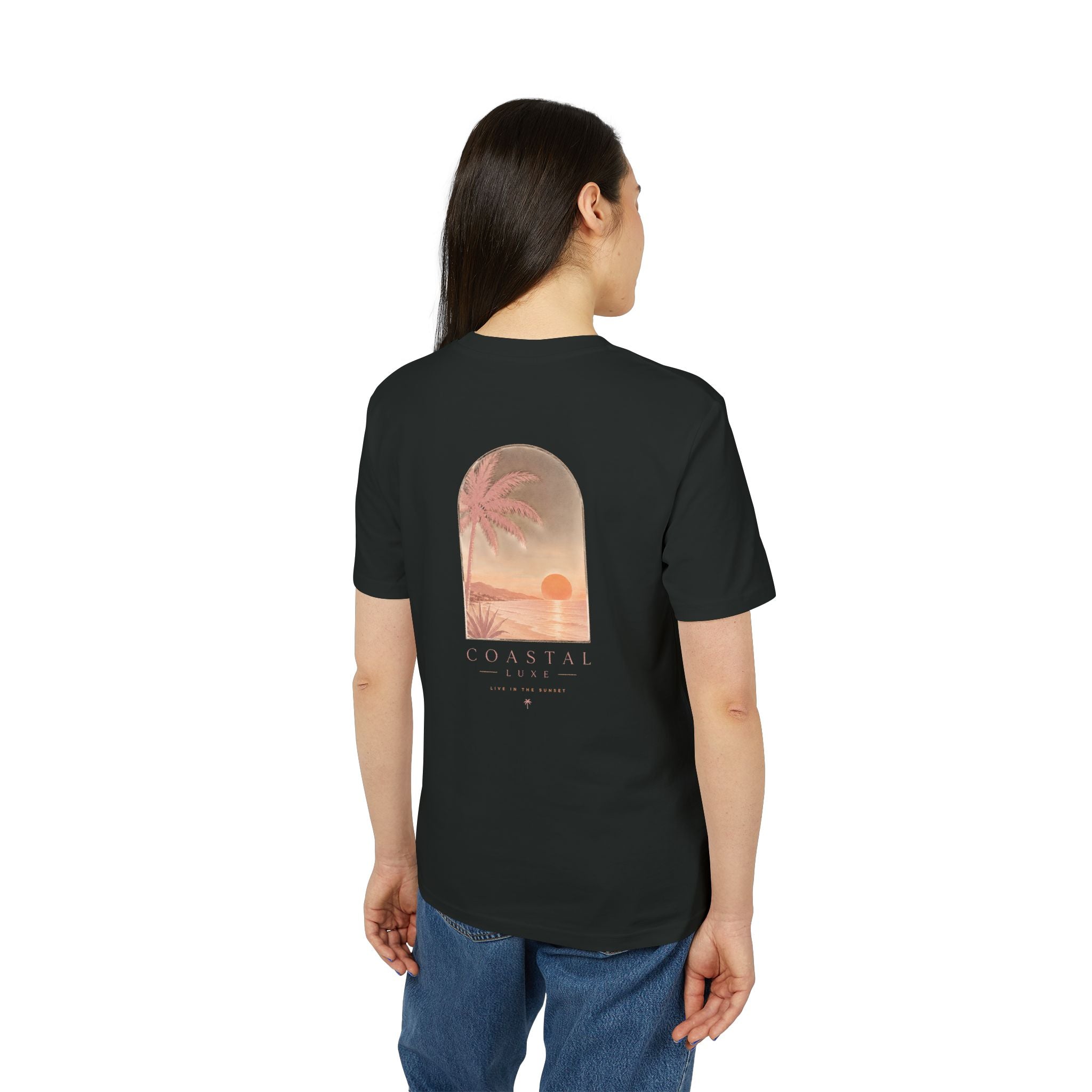 Coastal Sunset Tee — "Minbrak" Palm Beach Graphic T-Shirt