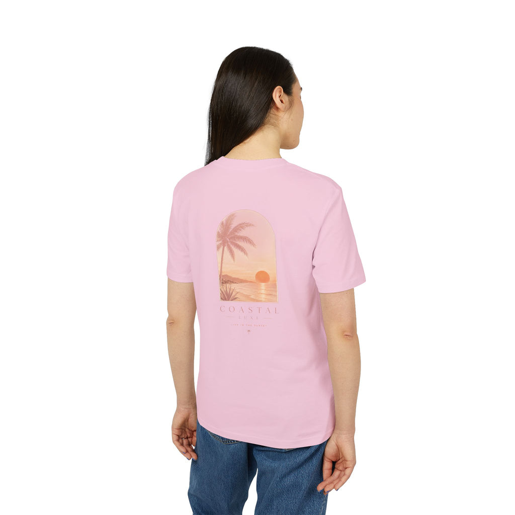Coastal Sunset Tee — "Minbrak" Palm Beach Graphic T-Shirt
