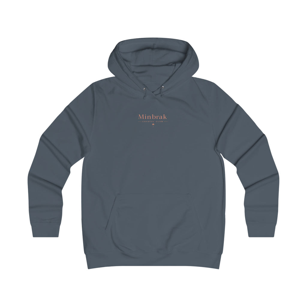 Minbrak Coastal Club Hoodie — Vintage Beach Palm Sunset Pullover